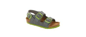 Dětské Milano Birkenstock Birko-flor Narrow Zelene | CZ 141WNB